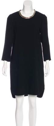 Burberry Long Sleeve Knee-Length Dress