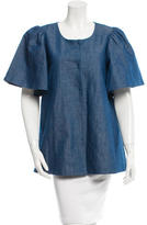 Thumbnail for your product : Co Flounce Sleeve Chambray Jacket w/ Tags