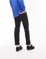 Thumbnail for your product : Topman straight jeans in black