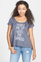 Thumbnail for your product : Project Social T 'Wake Me Up' Graphic Tee (Juniors)