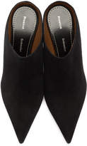 Thumbnail for your product : Proenza Schouler Black Suede Mirror Mules