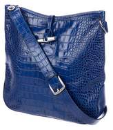 Thumbnail for your product : Longchamp Embossed Leather Crossbody