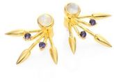 Thumbnail for your product : Pamela Love Beam Moonstone & Iolite Ear Jacket & Stud Earrings Set