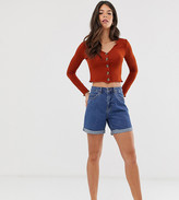 Thumbnail for your product : Vero Moda Tall high waist denim mom short