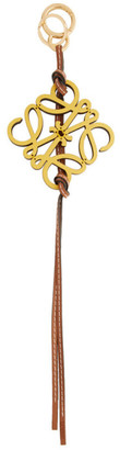 Loewe Yellow Anagram Charm Keychain
