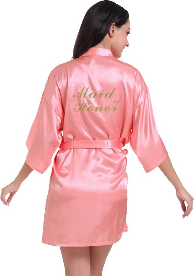 BOYANN Maid of Honor Bridesmaid Kimono Robes Bridal Party Dressing
