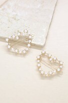 Thumbnail for your product : Ettika Pearl Heart Hair Barrette Set of 2 in Gold - Gold