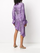 Thumbnail for your product : ART DEALER Abstract Dot-Print Satin Wrap Dress