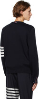 Thumbnail for your product : Thom Browne Navy Milano Stitch 4-Bar Crewneck