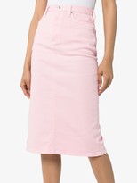 Thumbnail for your product : Hyke Stretch Denim Pencil Skirt