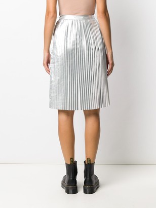 Calvin Klein Jeans Metallic Sheen Pleated Skirt