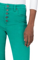 Thumbnail for your product : KUT from the Kloth Reese Exposed Button High Waist Ankle Straight Leg Jeans