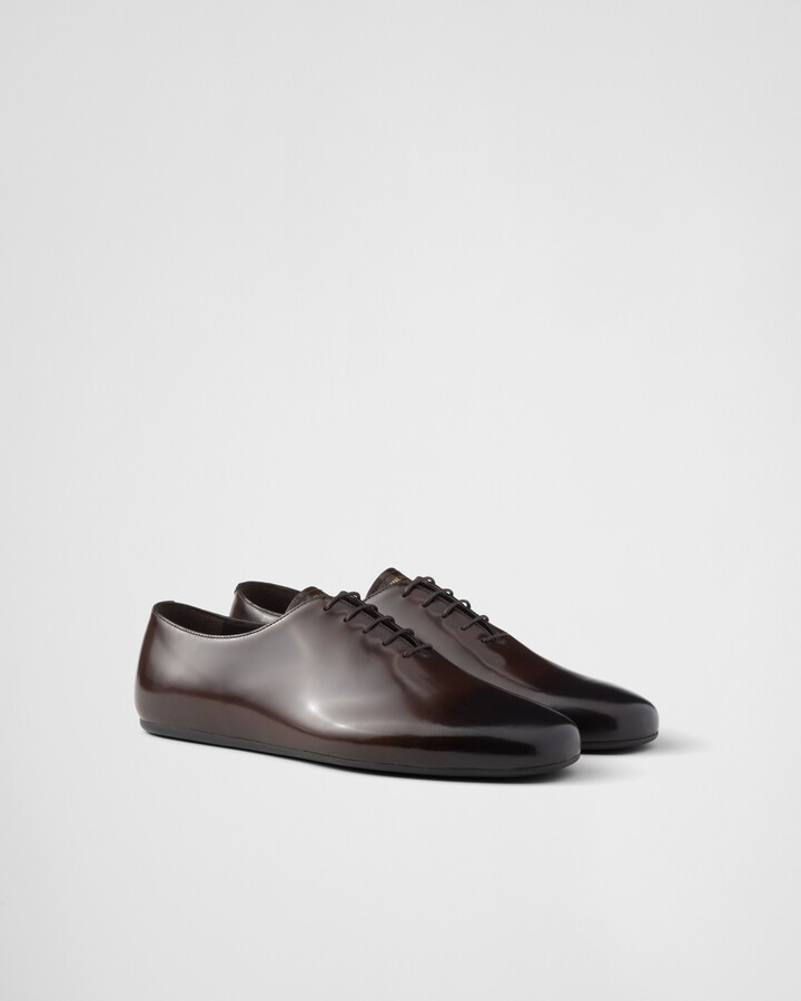 Prada Brushed leather lace-ups