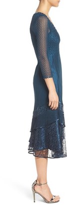Komarov Petite Women's Embellished A-Line Dress