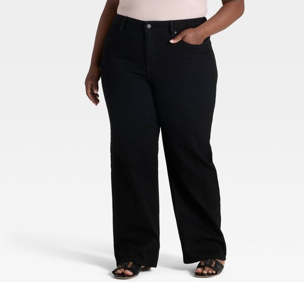 Ava & Viv Women'sHigh-RiseStraightLegJeans-Ava&Viv™Black16