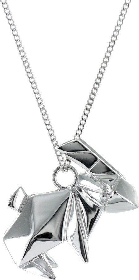 Origami Jewellery Rabbit Necklace Sterling Silver