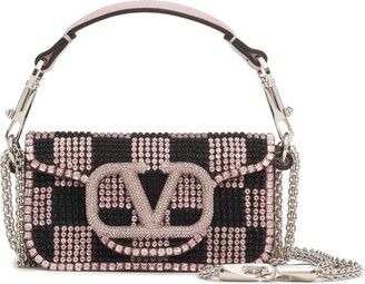 Valentino Garavani Small Locò crystal-embellished Shoulder Bag