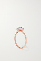Thumbnail for your product : Selim Mouzannar Mina 18-karat Rose Gold, Enamel, Tourmaline And Diamond Ring - 52