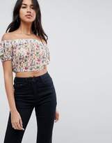 Thumbnail for your product : Love Bardot Floral Crop Top