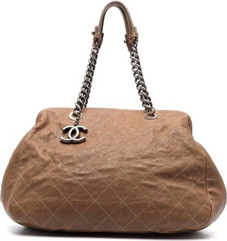 Chanel Pre Owned 2011 CC diamond-quilted tote bag - ShopStyle