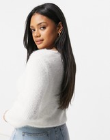 Thumbnail for your product : Parallel Lines knitted twist front jumper in white