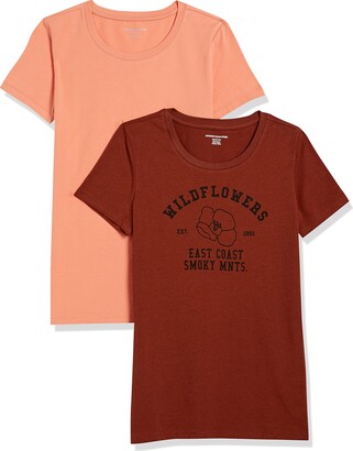 Amazon Essentials Women's Classic Fit Short Sleeve Crewneck Graphic T-Shirt