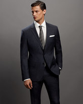 Thumbnail for your product : HUGO BOSS Textured Donegal Three-Piece Suit, Navy