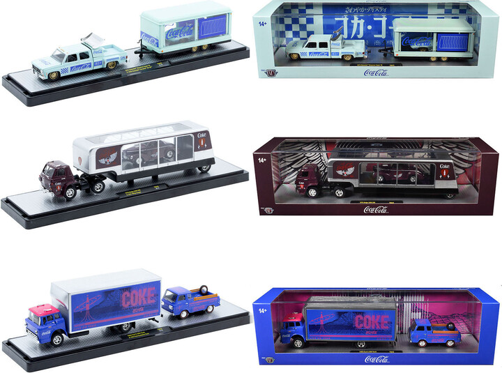 M2 Auto Haulers "Coca-Cola" Set of 3 pieces Release 42 Limited Edition to 8200 pieces Worldwide 1/64