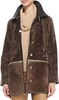 Thumbnail for your product : Escada Fur Jacket with Zip-Off Bottom, Pine