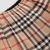 Thumbnail for your product : Burberry Vintage Check Cotton Pleated Skirt