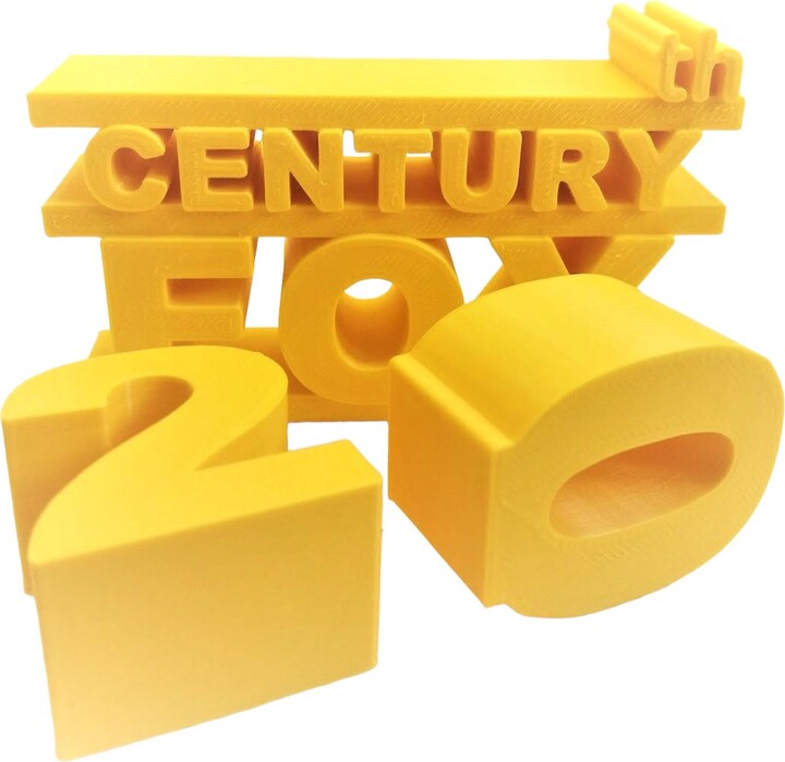 Etsy 20th Century Fox Style Logo 3d Printed Pla Plastic Bio Etsy 20th Century Fox Style Logo 3d Printed Pla Plastic Bio