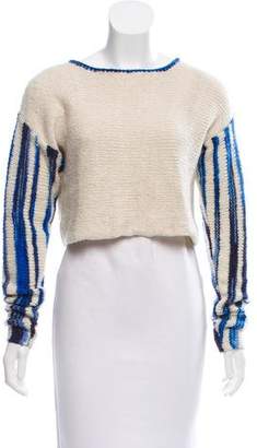 The Elder Statesman Cashmere Crop Sweater
