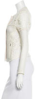 Thumbnail for your product : IRO Crochet Leather Trimmed Jacket