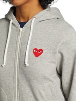 Thumbnail for your product : Comme des Garçons PLAY Heart Back Zip Hoodie