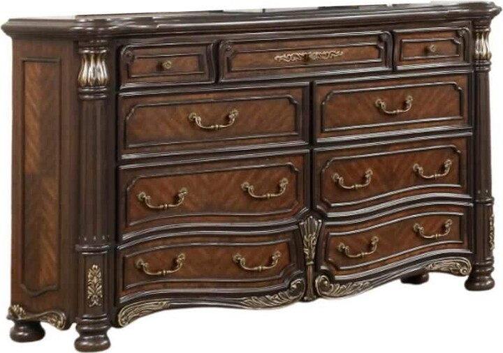 Ruth Brown 9-Drawer 68 in. Wide Dresser without Mirror