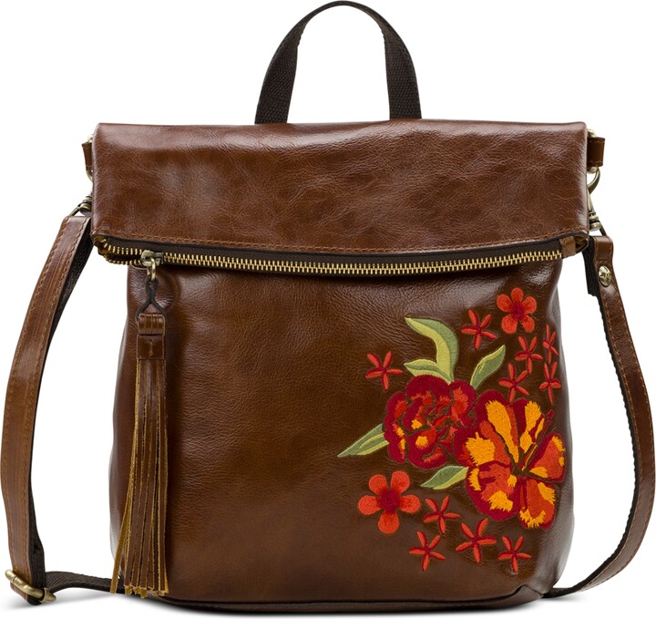 Patricia Nash Lyon Luzille Medium Leather Floral Backpack ShopStyle