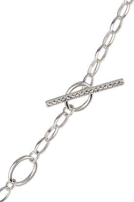 Judith Jack Sterling Silver Swarovski Marcasite & Crystal Pave Link Necklace