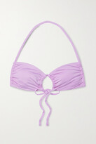 Thumbnail for your product : BONDI BORN Gia Cutout Bikini Top - Purple