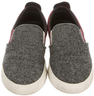 DSQUARED2 Woven Slip-On Sneakers