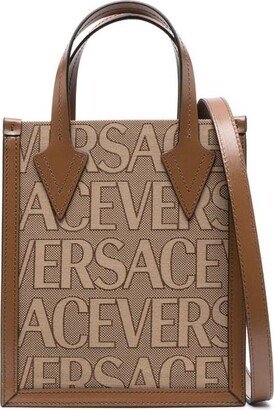 All over logo large tote bag by Versace La Vacanza