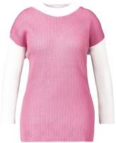 Thumbnail for your product : boohoo Plus Colour Block High Neck Sweater