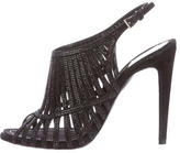 Thumbnail for your product : Christian Dior Crystal Embellished Cage Sandals