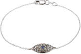 Thumbnail for your product : Ileana Makri 18K White Gold Wisdom Bracelet with Diamonds and Sapphires