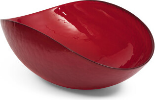 TJMAXX 16X6X10 Murano Glass Folded Bowl