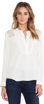Thumbnail for your product : Rebecca Taylor Lace Insert Blouse