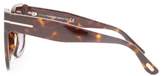 Thumbnail for your product : Tom Ford Eyewear - Beatrix Acetate Sunglasses - Womens - Tortoiseshell