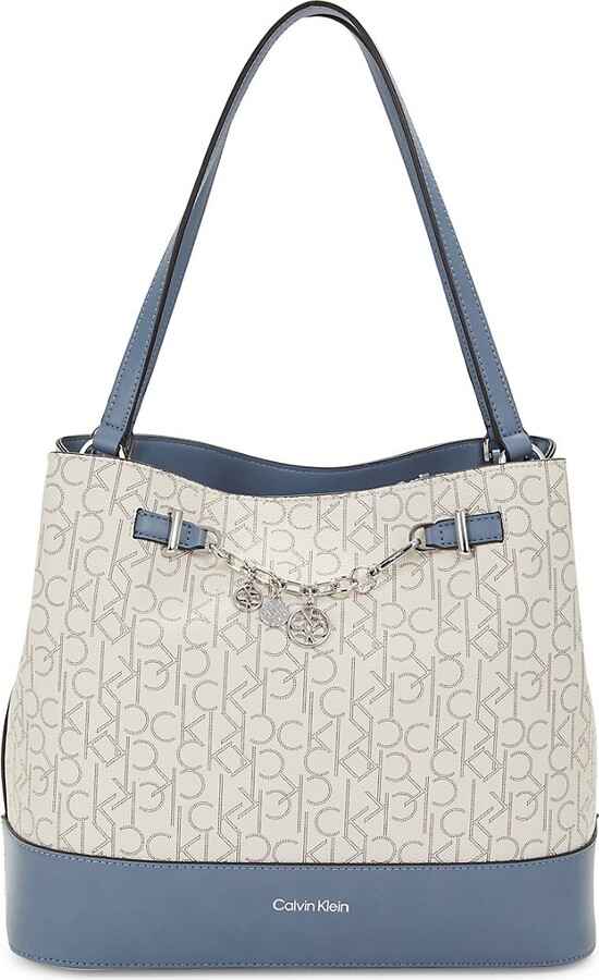 Calvin Klein Beige Top Handle Handbags | ShopStyle