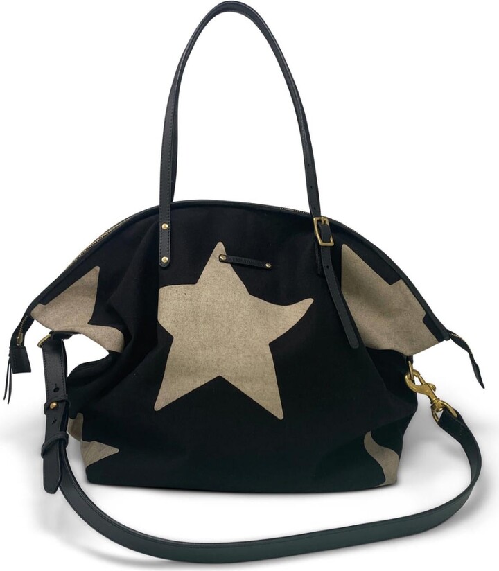 KEMPTON & Co. Big Star Canvas Crossbody Bag In Black ShopStyle