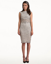 Thumbnail for your product : Le Château Beaded Boat Neck Cocktail Dress