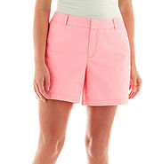 Thumbnail for your product : JCPenney jcp Twill Shorts - Plus